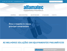 Tablet Screenshot of alfamatec.com.br